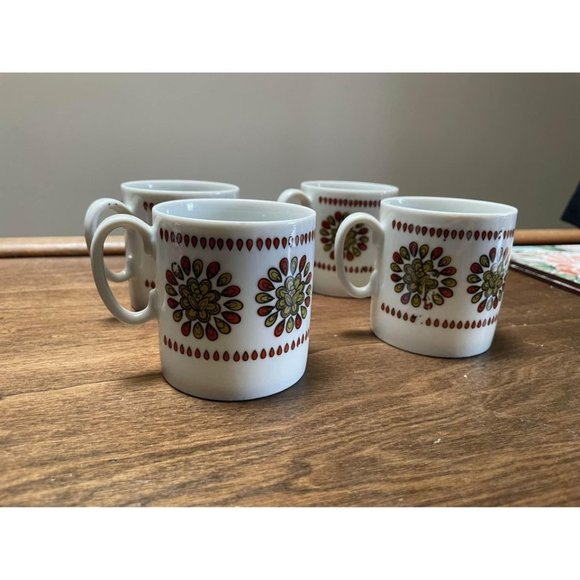 Vintage Coffee/Tea Mugs (4) from Japan - Picture 2 of 8